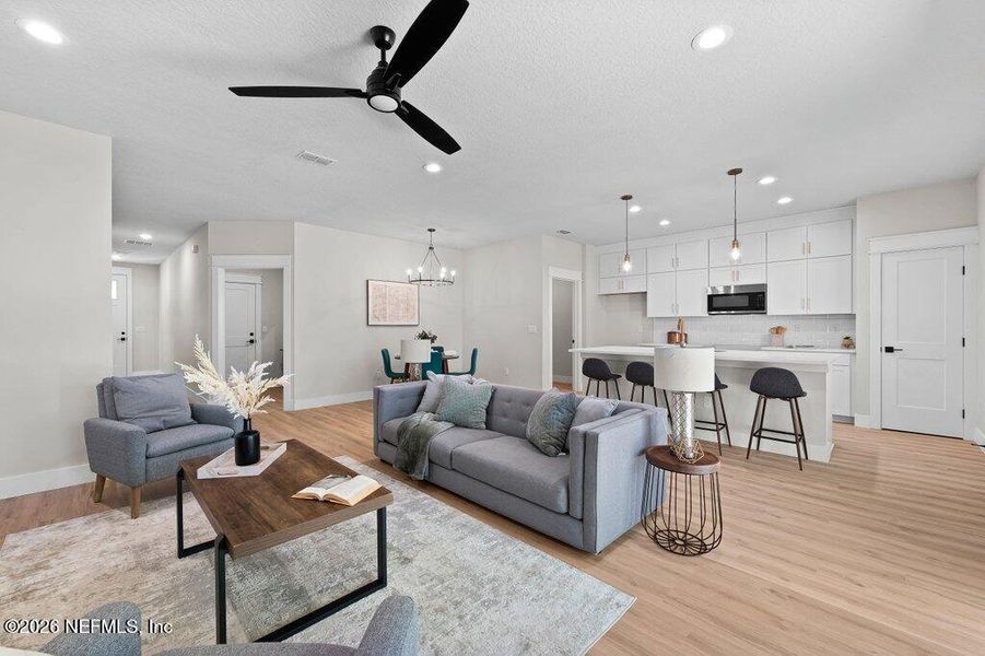 Furnished interior view inside a new home in , Jacksonville (Image 11).