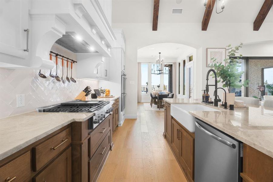 Furnished interior view inside a new home in Pecan Square, Northlake (Image 14).