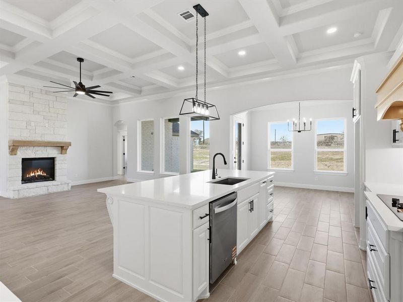Furnished interior view inside a new home in , Azle (Image 7).