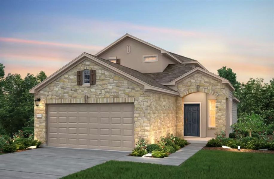 Pulte Homes, Holden elevation D, rendering