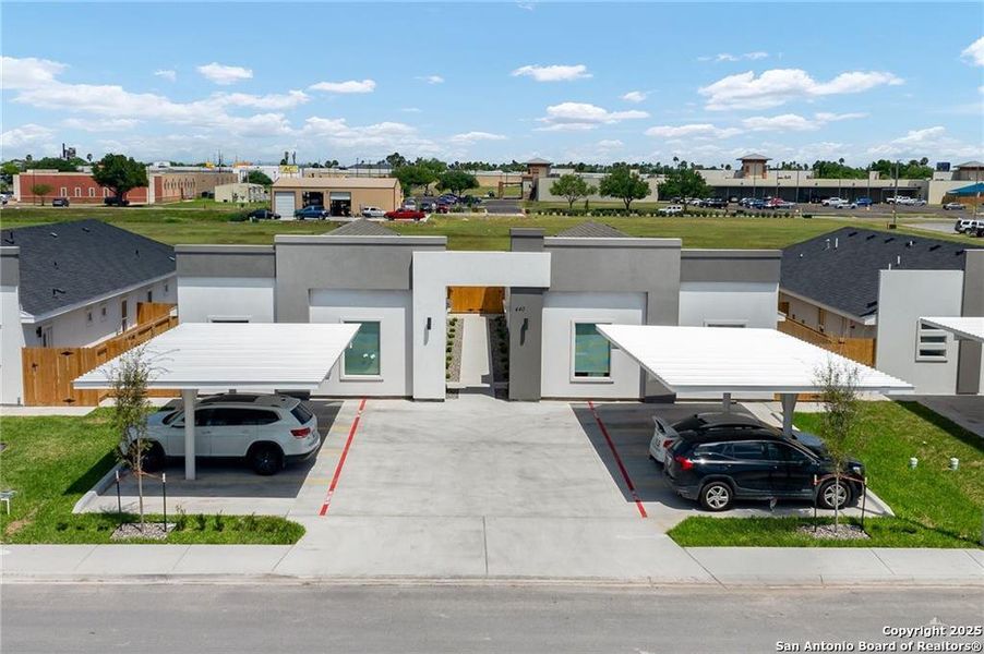 Front exterior of a new home in , Alamo, TX, highlighting curb appeal (Image 26).