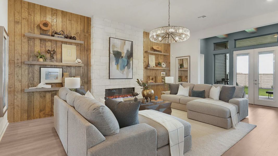 Furnished interior view inside a new home in Newhaven, Manor (Image 12).
