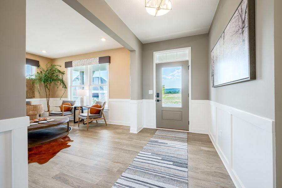 Representative furnished interior of a home built from the Charles by Fischer Homes in Twin Lakes, Hoschton (Image 54).