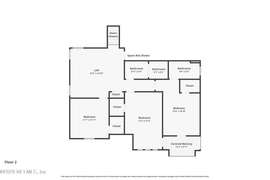 2D floor plan layout of this home in , Jacksonville, FL (Image 5).