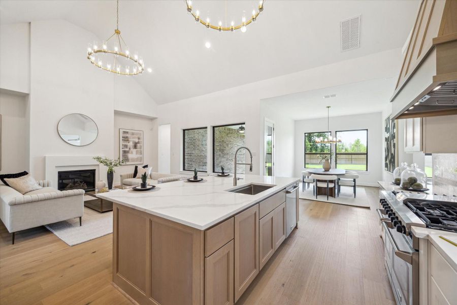 Kitchen, Living, and Dining Kitchen, Living, and Dining