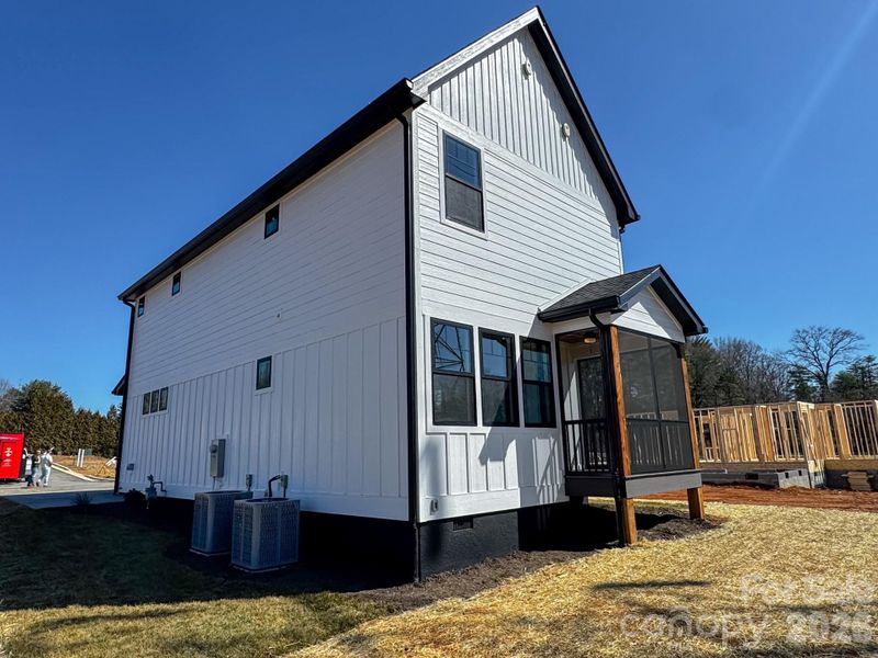 Exterior details and patio area of a home in , Hendersonville (Image 24).