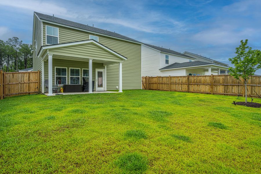 Exterior details and patio area of a home in Cypress Preserve, Moncks Corner (Image 23).