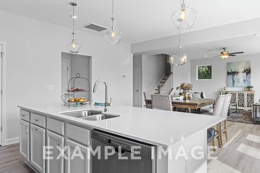 Representative furnished interior of a home built from the The Chestnut by Davidson Homes LLC in Wendell Ridge, Wendell (Image 12).