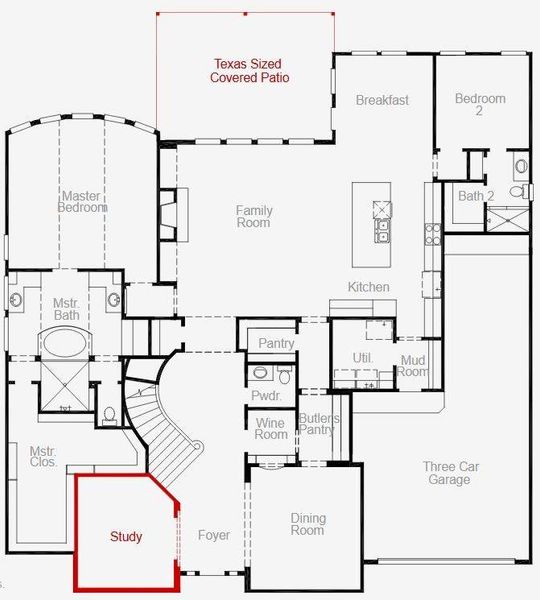 2D floor plan layout of this home in Harvest Green, Richmond, TX (Image 2). 2D floor plan layout of this home in Harvest Green, Richmond, TX (Image 2).