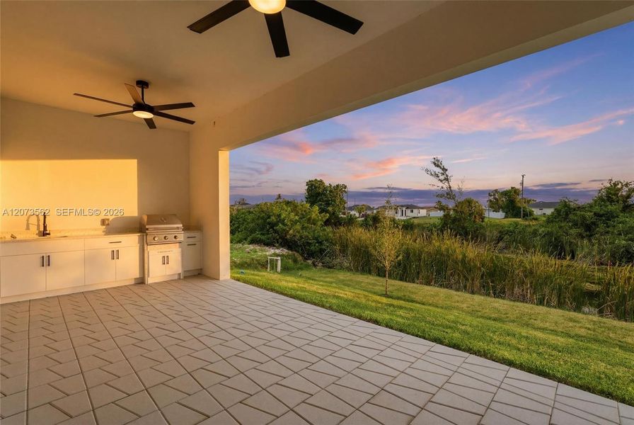 Exterior details and patio area of a home in , Cape Coral (Image 4). Exterior details and patio area of a home in , Cape Coral (Image 4).