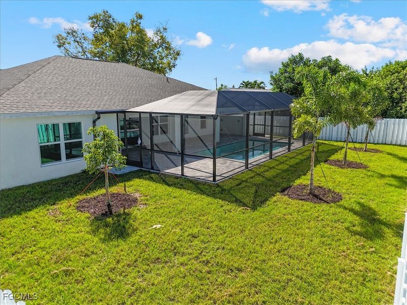 Exterior details and patio area of a home in Cape Coral, Cape Coral (Image 26).