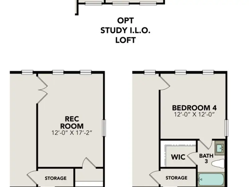 2D floor plan layout of this home in Potranco Oaks, Castroville, TX (Image 5).