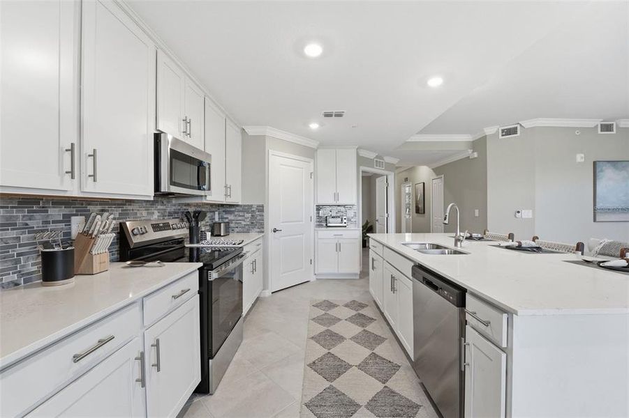 Furnished interior view inside a new home in , Venice (Image 28). Furnished interior view inside a new home in , Venice (Image 28).