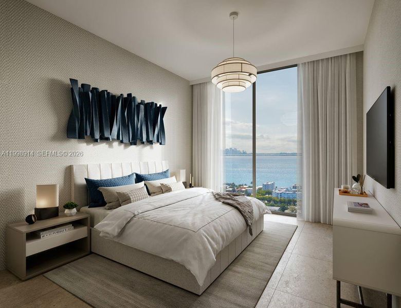 Furnished interior view inside a new home in , North Bay Village (Image 9). Furnished interior view inside a new home in , North Bay Village (Image 9).