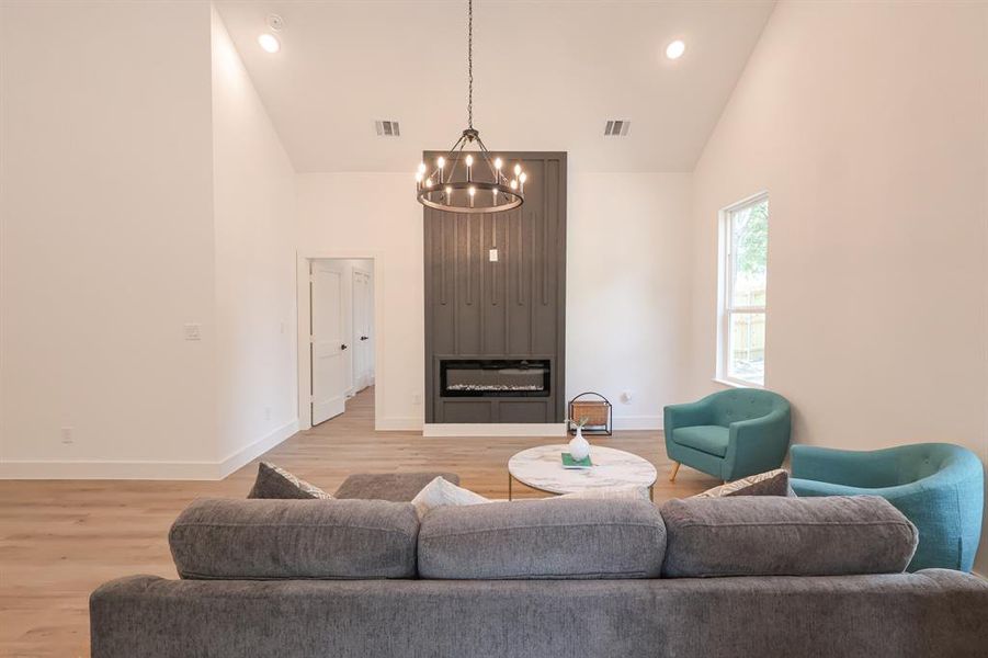 Furnished interior view inside a new home in , Fort Worth (Image 17). Furnished interior view inside a new home in , Fort Worth (Image 17).