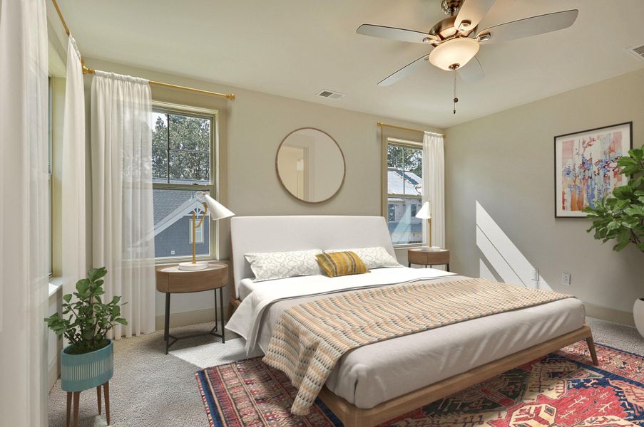 Furnished interior view inside a new home in Indigo Place, North Charleston (Image 8).