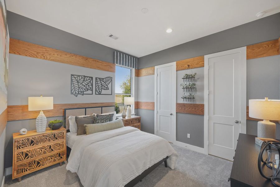 Representative furnished interior of a home built from the Silas by Chesmar Homes in Gregg Ranch, Marble Falls (Image 14).