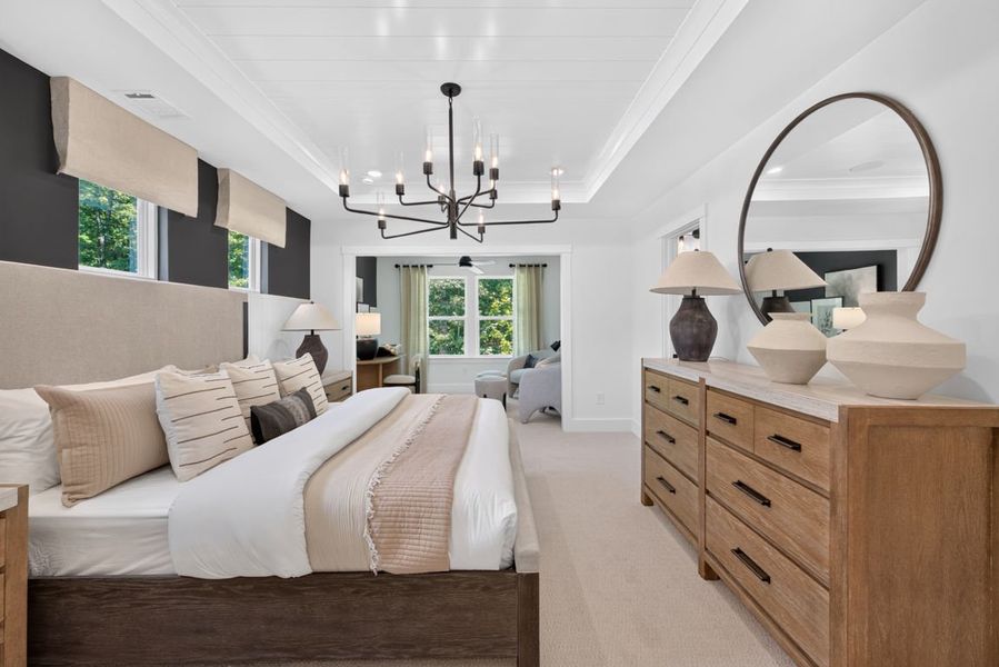 Representative furnished interior of a home built from the Wynfield by Pulte Homes in Bleckley Station, Ball Ground (Image 45).