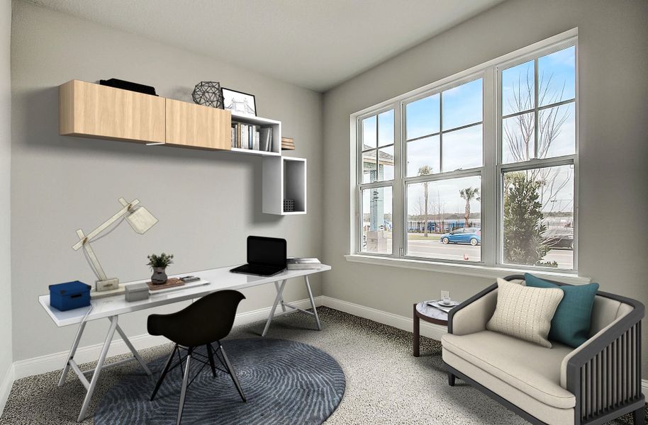 Representative furnished interior of a home built from the The Seaback by David Weekley Homes in Laureate Park at Lake Nona - Garden Series, Orlando (Image 3). Representative furnished interior of a home built from the The Seaback by David Weekley Homes in Laureate Park at Lake Nona - Garden Series, Orlando (Image 3).