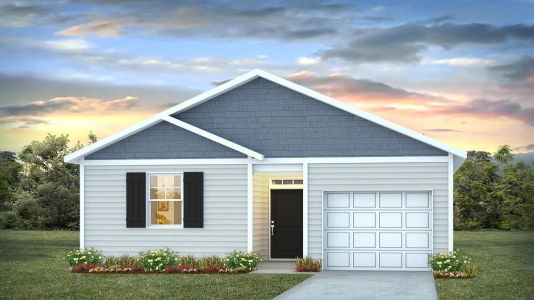 Front exterior of a new home in Rice Hope, Port Wentworth, GA, highlighting curb appeal (Image 21).