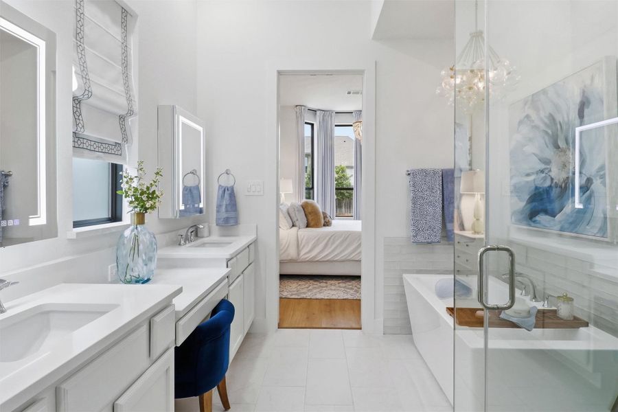 Furnished interior view inside a new home in , Brookshire (Image 19).