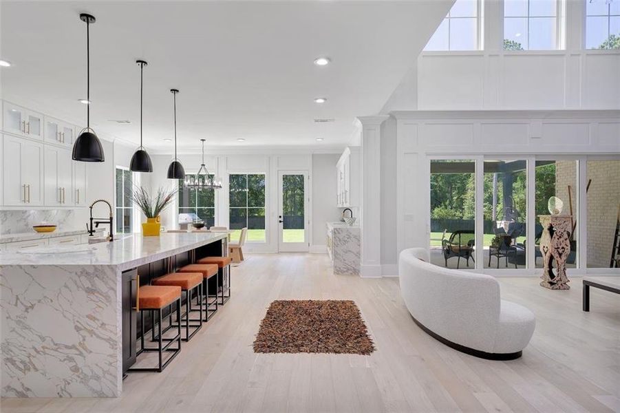 Furnished interior view inside a new home in , Suwanee (Image 18).