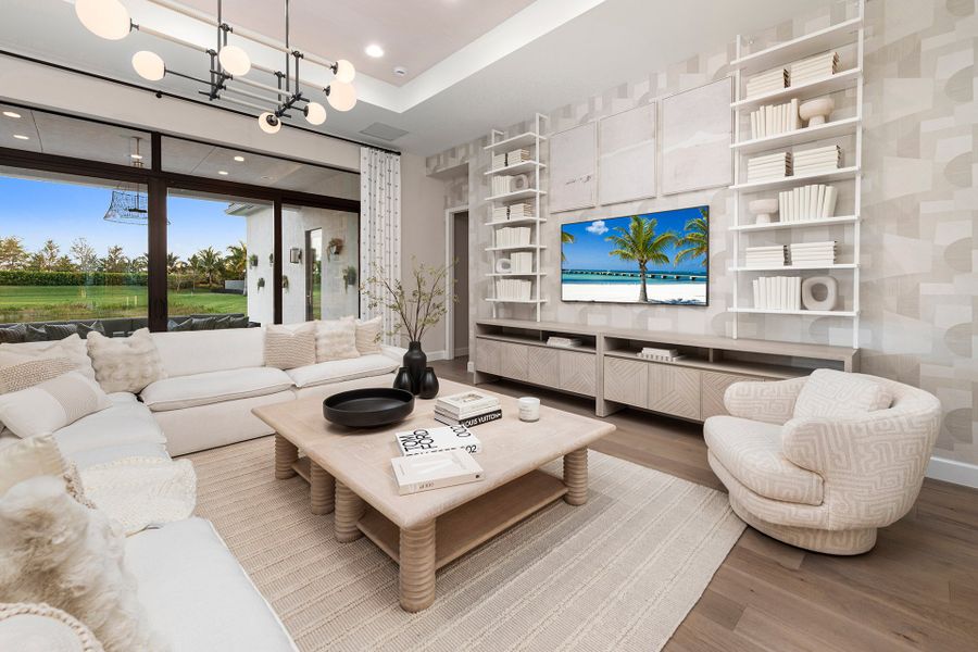 Representative furnished interior of a home built from the Alexandra IV by GL Homes in Valencia Del Mar (55+), Boynton Beach (Image 8).