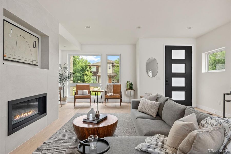 Furnished interior view inside a new home in , Denver (Image 28).