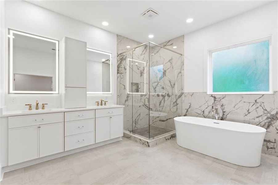 Furnished interior view inside a new home in , Atlanta (Image 11).