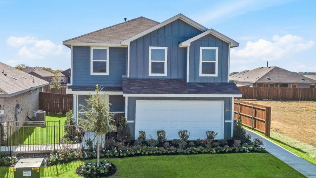 Representative exterior photo of a completed home built from the Franklin by D.R. Horton in California Meadows, Arlington, TX (Image 2).
