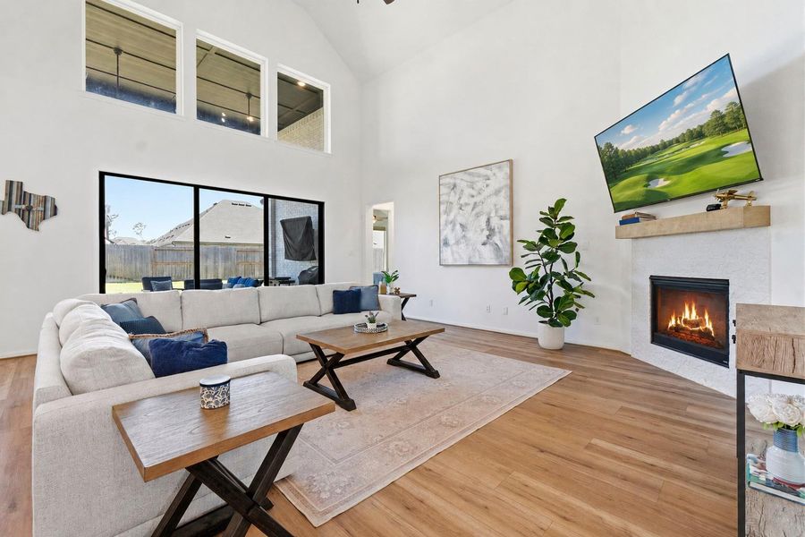 Furnished interior view inside a new home in The Highlands, Porter (Image 4).