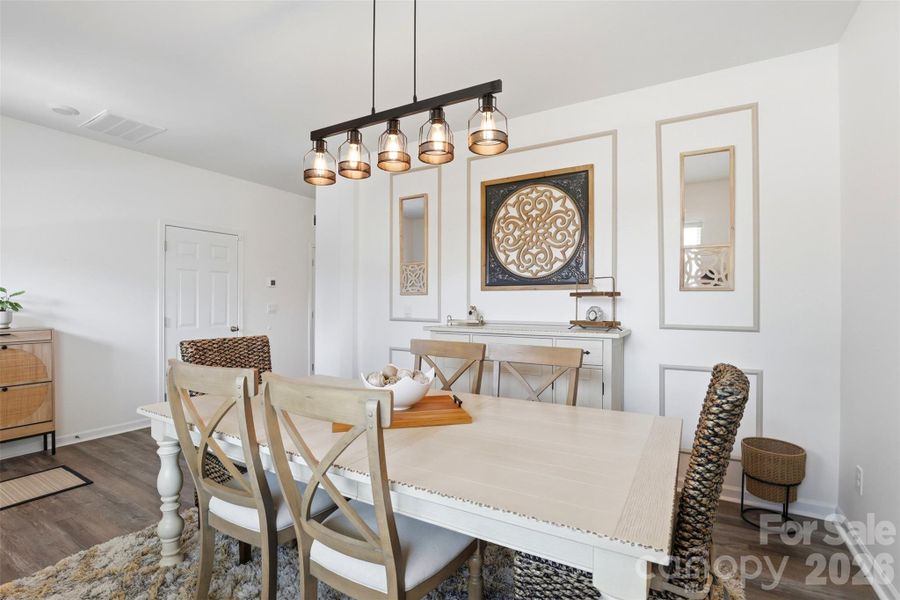 Furnished interior view inside a new home in Secrest Commons, Monroe (Image 17).