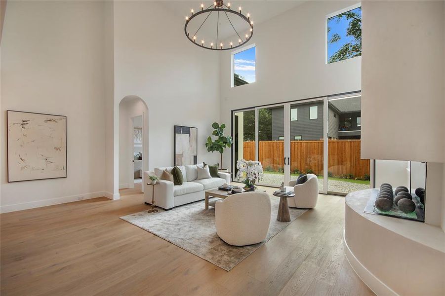 Furnished interior view inside a new home in , Dallas (Image 17).