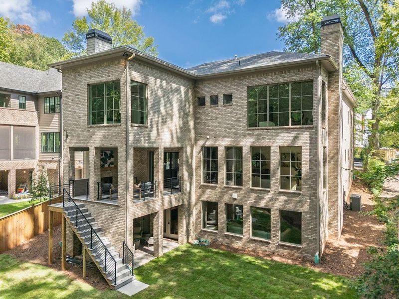 Exterior details and patio area of a home in , Atlanta (Image 34).