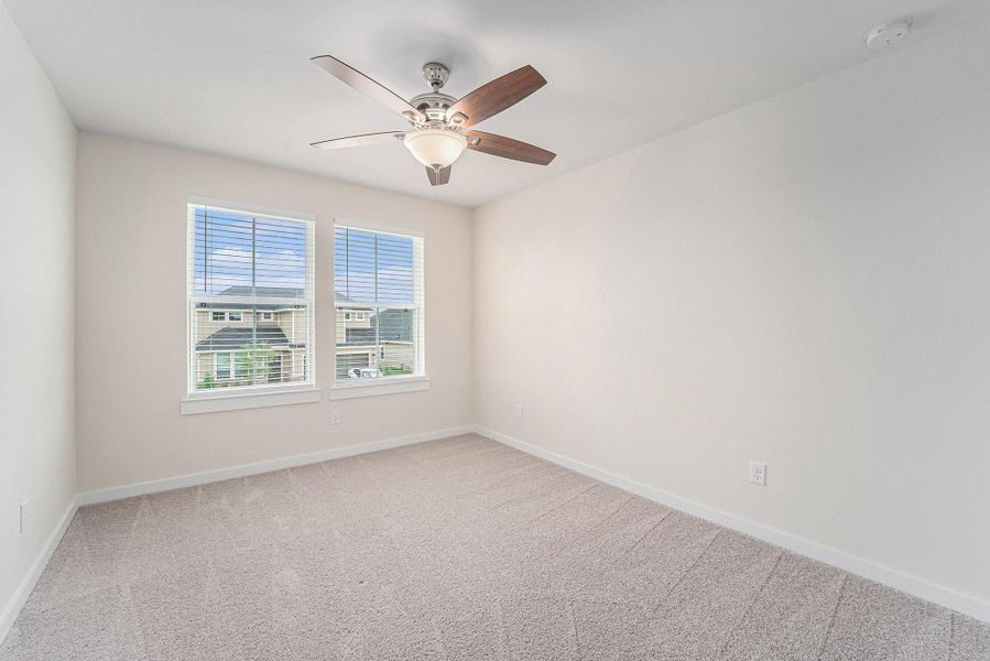 Upstairs bedroom 2 has double windows, very light and bright and large enough for a king size bed! Upstairs bedroom 2 has double windows, very light and bright and large enough for a king size bed!