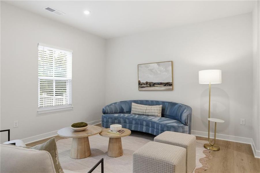 Furnished interior view inside a new home in , Sugar Hill (Image 19). Furnished interior view inside a new home in , Sugar Hill (Image 19).