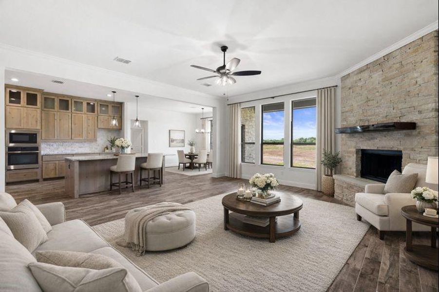 Furnished interior view inside a new home in , Waxahachie (Image 28).