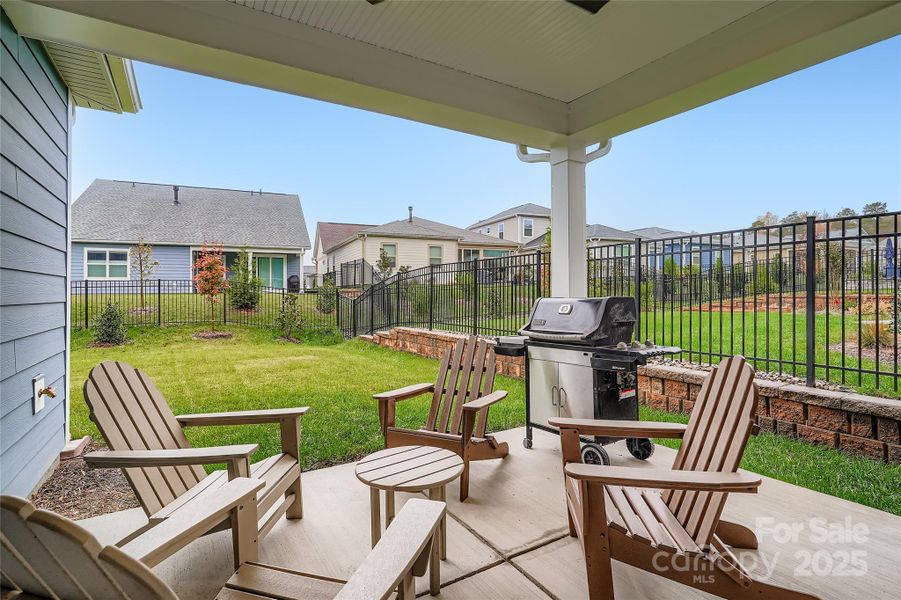 Exterior details and patio area of a home in Trilogy® Lake Norman, Denver (Image 24).
