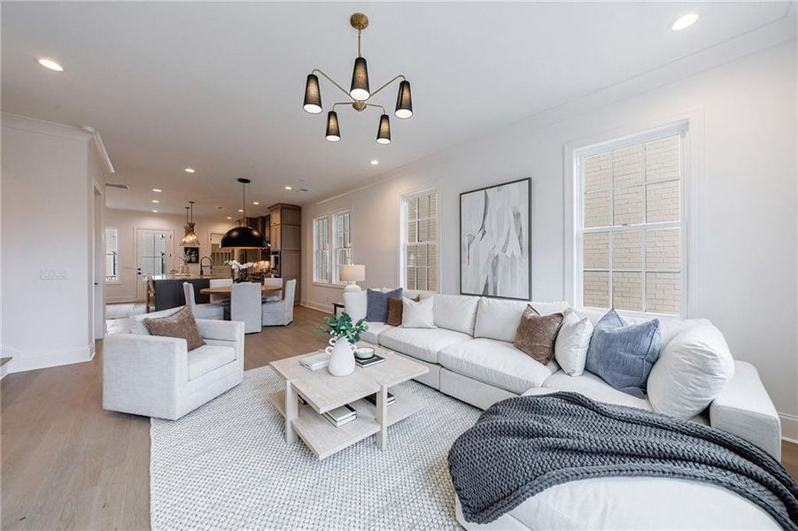 Furnished interior view inside a new home in , Alpharetta (Image 34).