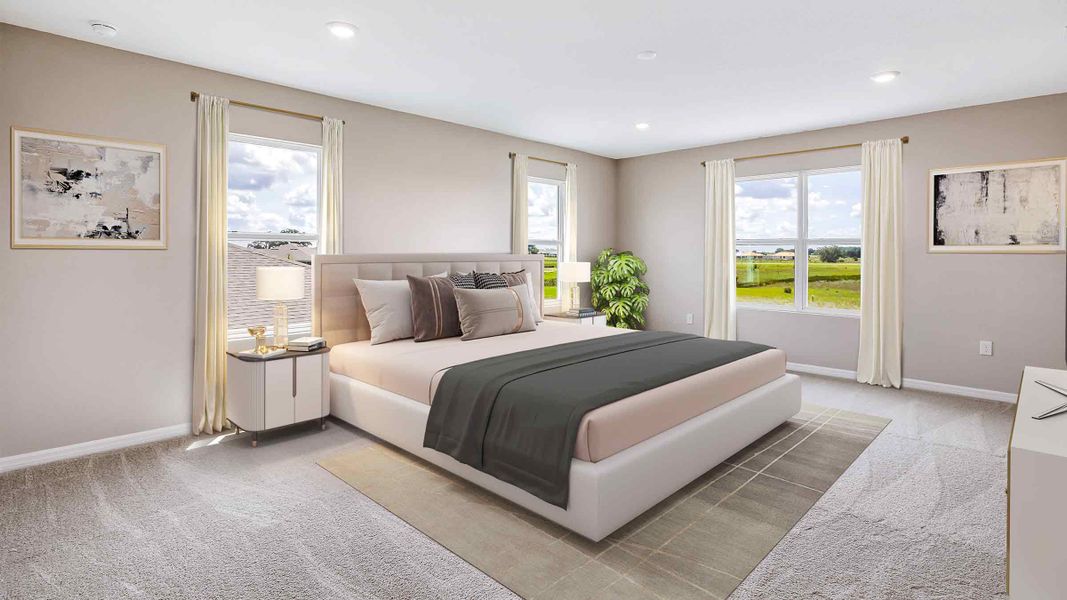 Furnished interior view inside a new home in Hammock at Two Rivers, Zephyrhills (Image 14).