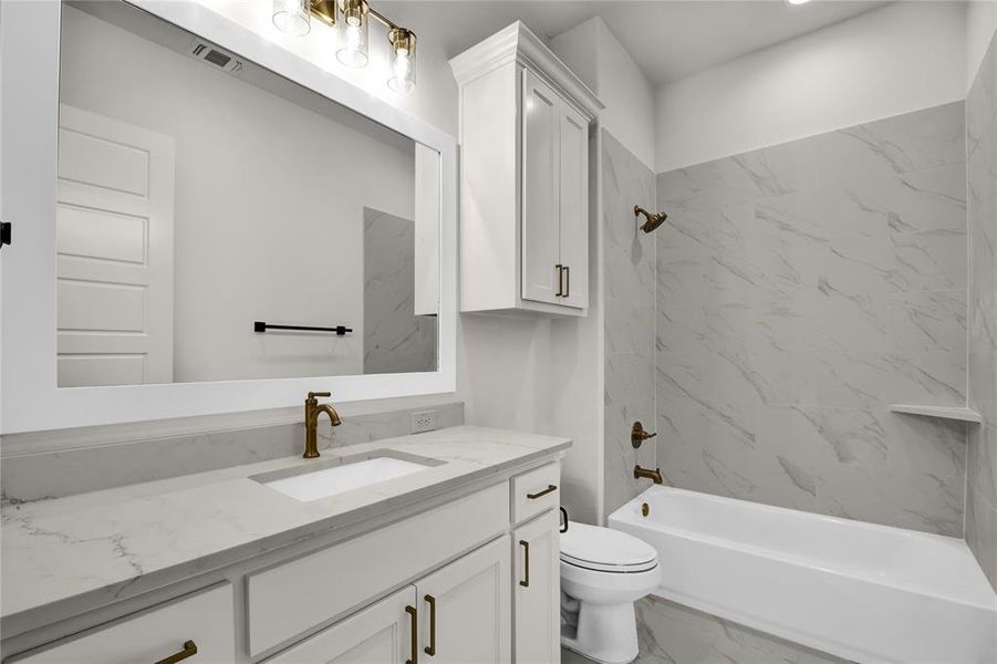 Furnished interior view inside a new home in , Aledo (Image 10).