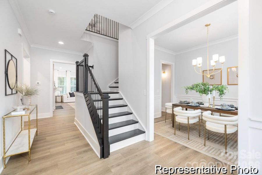 Furnished interior view inside a new home in , Statesville (Image 14).