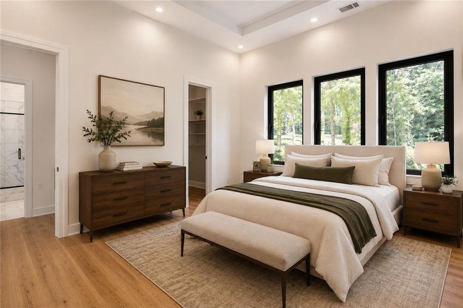 Furnished interior view inside a new home in , Atlanta (Image 10).