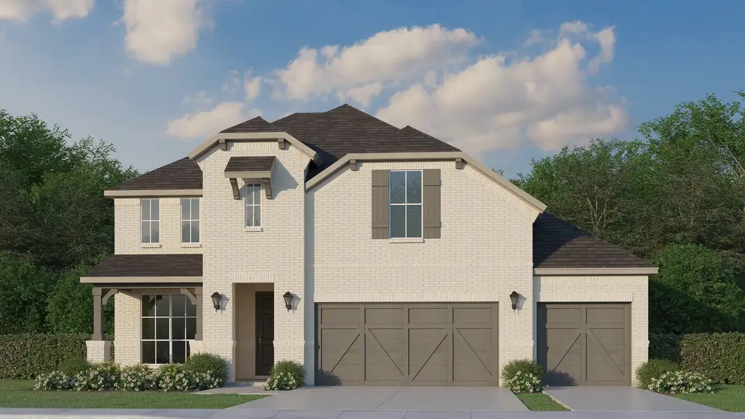 Plan 1542 Elevation B 3 Car Garage Plan 1542 Elevation B 3 Car Garage