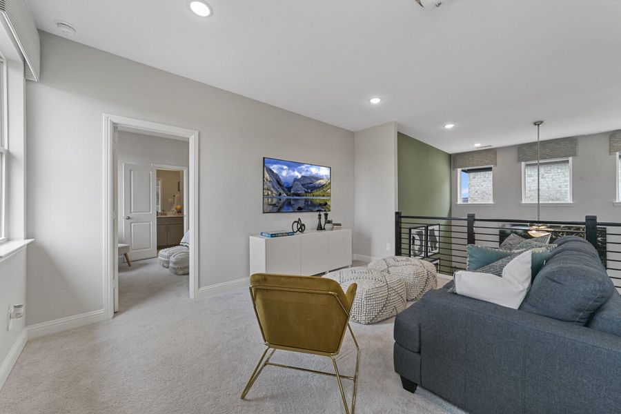 Representative furnished interior of a home built from the Duets D417 by Landon Homes in Lexington Frisco, Frisco (Image 30).