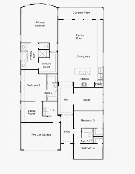 2D floor plan layout of this home in , Spring, TX (Image 5).