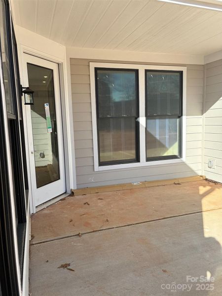 Exterior details and patio area of a home in The Courtyards at Hodges Farm, Charlotte (Image 3). Exterior details and patio area of a home in The Courtyards at Hodges Farm, Charlotte (Image 3).