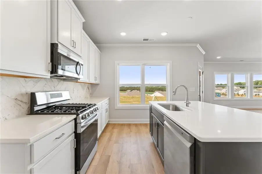 Furnished interior view inside a new home in , Calhoun (Image 6).
