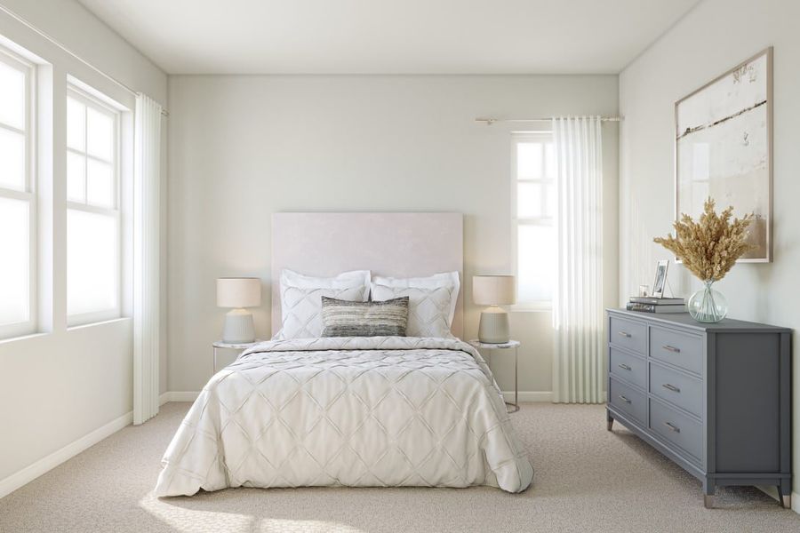 Representative furnished interior of a home built from the 3502 by Tri Pointe Homes in Sterling Ranch, Littleton (Image 22).