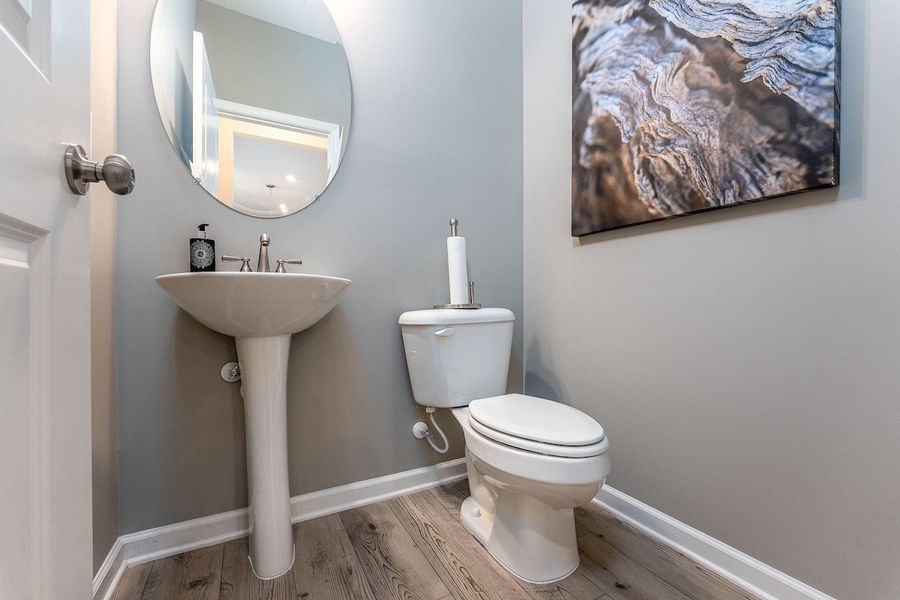 Downstairs powder room